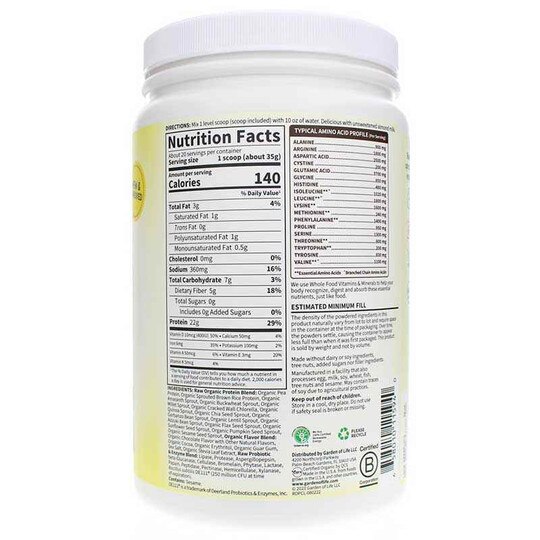 Raw Organic Protein, GOL